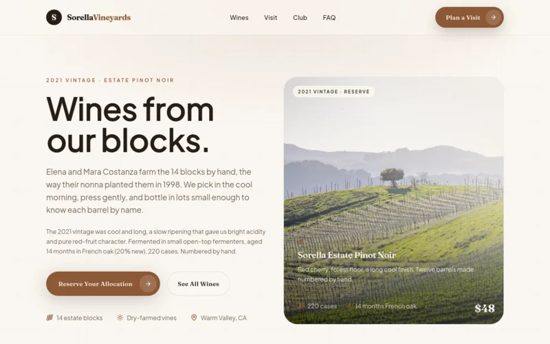 Sorella Vineyards
